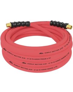 MILULR122512 image(0) - Milton Industries 1/2" x 25' Ultra Lightweight Rubber Hose (w/ 1/2" NPT ends)