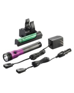 STL75492 image(0) - Streamlight Stinger DS LED HL High Lumen Rechargeable Flashlight with Dual Switches - Purple