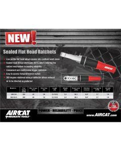 ACA809-SH-5 image(0) - 1/2" Drive Sealed Flat Head Ratchet