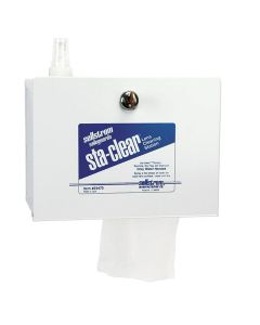 SRWS23470 image(0) - Sellstrom Sellstrom -  Lens Cleaning Metal station (1000 tissues and spray bottle)