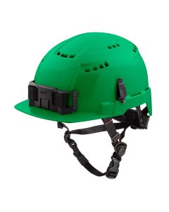 MLW48-73-1326 image(0) - Green Front Brim Vented Safety Helmet - Type 2, Class C