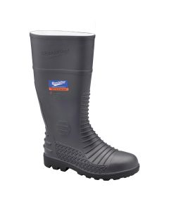 BLU028-070 image(0) - Blundstone Steel Toe Gumboots-Waterproof, Metarsal Guard, Puncture Resistant Midsole, Grey, AU size 7, US size 8