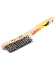 FOR70522 image(0) - Forney Industries Scratch Brush, V-Groove, Carbon, 3 x 19 Rows