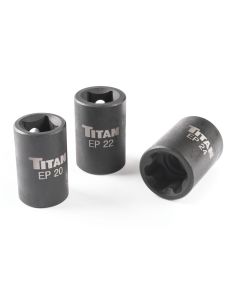 TIT17414 image(1) - TITAN 3-PC EXTERNAL TORX PLUS SOCKET SET