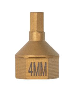 Mayhew 4 MM Metric Hex Dual Drive Bit, 7/16" Drive