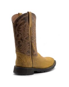 FSIA8831-13D image(1) - AVENGER Work Boots Spur - Men's Cowboy Boot - Square Toe - CT|EH|SR|SF|WP|HR - Dark Brown / Brown - Size: 13 - D - (Regular)