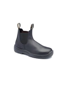 BLU179-090 image(0) - Steel Toe Slip-On Elastic Side Boots w/ Kick Guard, Black, AU 9, US 10