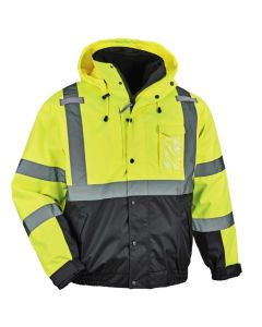 Ergodyne 8381 2XL Lime Type R Class 3 3-in-1 Bomber Jacket