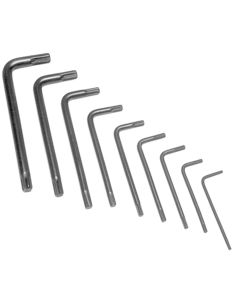 WLMW75933 image(0) - Wilmar Corp. / Performance Tool 9 Pc Star Point "L" Wrench Set