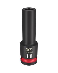 Milwaukee Tool SHOCKWAVE Impact Duty  1/2"Drive 11MM Deep 6 Point Socket