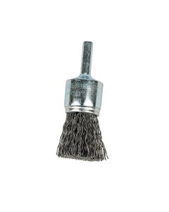 FOR60001 image(0) - Forney Industries Command PRO End Brush, Crimped, 3/4 in x .020 in x 1/4 in Shank