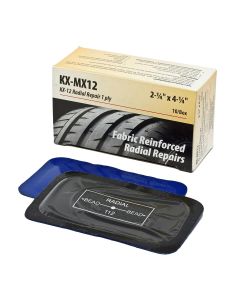 KEXKX-MX12 image(0) - KEX Tire Repair COI MX Radial Repair Patch 2-1/4" x 4-1/4" (57mm x 108mm) 10 Count
