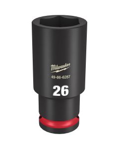 MLW49-66-6287 image(0) - SHOCKWAVE Impact Duty 1/2"Drive 26MM Deep 6 Point Socket