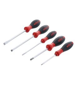 WIH30277 image(0) - Wiha Tools  5 Piece SoftFinish Slotted and Phillips Screwdriver Set