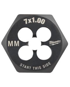 MLW49-57-5341 image(0) - Milwaukee Tool M7-1.00 mm 1-Inch Hex Threading Die