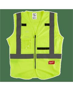 MLW48-73-5024 image(2) - Class 2 High Visibility Yellow Safety Vest - 4XL/5XL