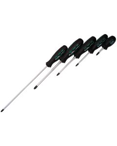 KTI16002 image(0) - K Tool International SCREWDRIVER PHILLIPS 5 PC SET