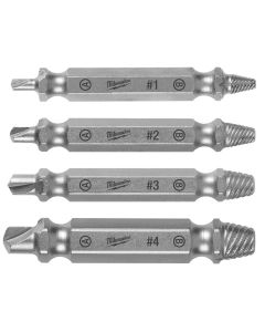 MLW49-57-9001 image(0) - Milwaukee Tool M2 Steel Screw Extractor Set 4PC