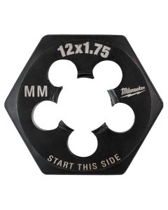 MLW49-57-5358 image(0) - Milwaukee Tool M12-1.75 mm 1-Inch Hex Threading Die