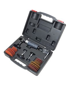 IRT302BK image(0) - Ingersoll Rand Angle Air Die Grinder 2 Inch & 3 Inch Pad Kit, 20,000 RPM, 0.33 HP, 1/4 Inch Collet, Rear Exhaust