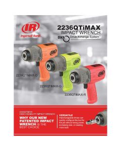 IRT2236QTIMAX-R image(9) - Ingersoll Rand DXS2 1/2" Air Impact Wrench, Friction Ring Retainer, Red