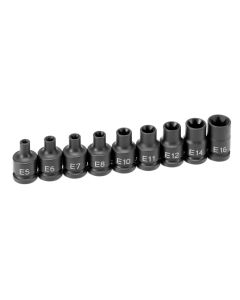 GRE1219ET image(0) - Grey Pneumatic 3/8DR 9PC EXTERNAL TORX SET