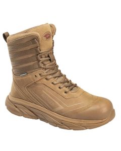 FSIA262-10.5W image(0) - Avenger Work Boots - K4 Series - Men's High Top 8" Tactical Shoe - Aluminum Toe - AT |EH |SR - Coyote - Size: 10.5W