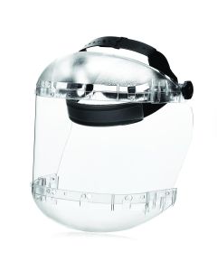 SRWS38410 image(0) - Sellstrom- Face Shield - 380 Series -MAX LIGHT- 6.5" x 19.5" x 0.040" Window - Clear - Ratcheting Headgear - Dual Crown