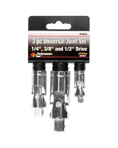 WLMW30933 image(0) - Wilmar Corp. / Performance Tool 3 Pc Universal Joint Set