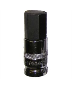 VIMHM-19MM image(1) - VIM TOOLS 1/2 in. Drive 19mm Hex Bit Socket