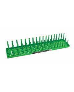 HNE12043 image(0) - Hansen Global 1/2" Metric 3-Row Socket Tray - Green