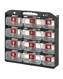LDS1010499 image(0) - Storage Case 1- Sided 12 bins with Carry Strap