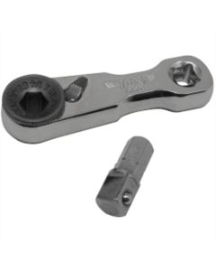 VIM TOOLS VIM Tools 1/4 in. Ratchet Double Square Drive Offset Handle