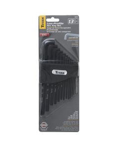 TIT12737 image(0) - TITAN 13-PC SAE LOW PROFILE HEX KEY SET