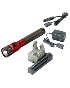 STL75616 image(1) - Streamlight Stinger DS LED Bright Rechargeable Flashlight with Dual Switches - Red