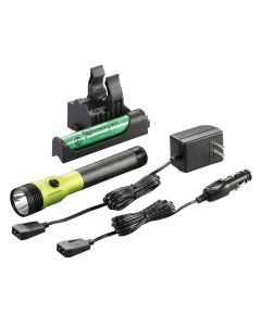 STL75488 image(1) - Streamlight Stinger DS LED HL High Lumen Rechargeable Flashlight with Dual Switches - Lime