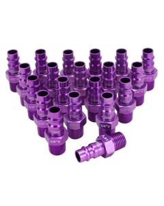 MIL760VC-20 image(0) - HighFlow Plugs, V-style Purple,1/4" MNPT
