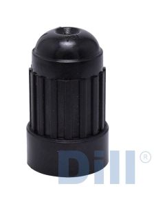 Dill Air Controls TPMS Long Black Sealing Plastic Cap for TPMS Snap-ins (100/box)