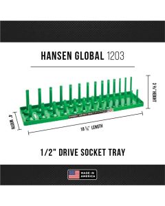 HNE1203 image(1) - Hansen Global Soc Holder 1/2" DR. SAE fits Regular and Deep