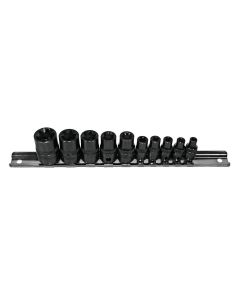 KTI22870 image(0) - K Tool International 10-PIECE EXTERNAL TORQ SOC SET