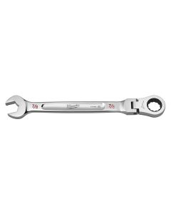 MLW45-96-9820 image(0) - Milwaukee Tool 7/8" Flex Head Ratcheting Combination Wrench