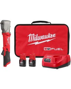 MLW2564-22 image(0) - Milwaukee Tool M12 FUEL 3/8" Right Angle Imp Wrench Kit