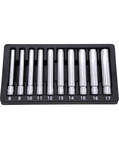 AST4110 image(0) - Astro Pneumatic 10pc 3/8" Drive Extra Deep Metric Socket Set