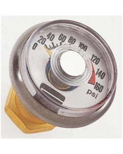 HALN-1510 image(1) - Haltec Haltec Large Bore Cap Gauge, 0-160 PSI