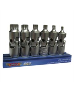 VIMUJXZN100 image(0) - VIM TOOLS VIM Tools 6-Piece 1/4 in. Drive Universal Joint XZN Triple Square Driver Set