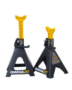 OME32068 image(1) - Omega 6 ton double locking ratchet style jack stands