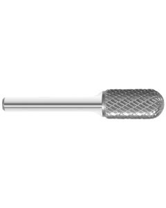 KNKKK14-SC-5 image(0) - KnKut KnKut SC-5 Cylindrical Ball Nose Carbide Burr 1/2" x 1" x 2-3/4" OAL with 1/4" Shank