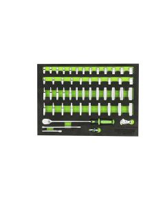 VIMSMS400 image(0) - VIM Tools 51 PC. 1/4'' DR. SOCKET MASTER SET