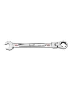 MLW45-96-9815 image(0) - Milwaukee Tool 9/16" Flex Head Ratcheting Combination Wrench