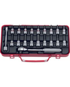 KKN3276 image(0) - Ko-ken USA 3276 3/8 Sq. Dr. Bit Socket set      20 pieces